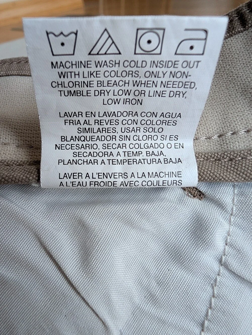 Lee Total Freedom Mid-Rise Matteo Chino Bermuda Shorts 8M Khaki Grey Persian